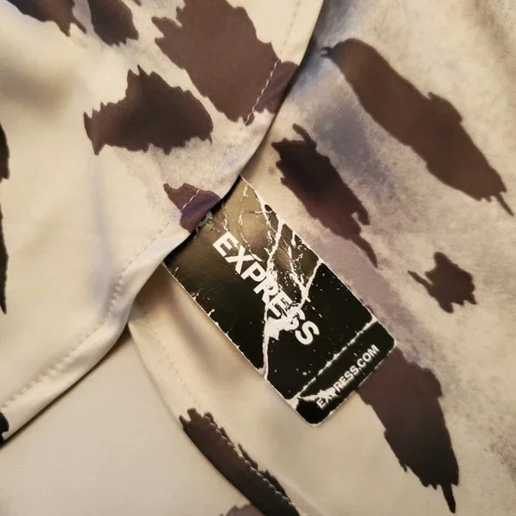 Express Sleepwear Crop Top With Overlapping Butterfly Panels In The Back Sz S - Picture 6 of 14